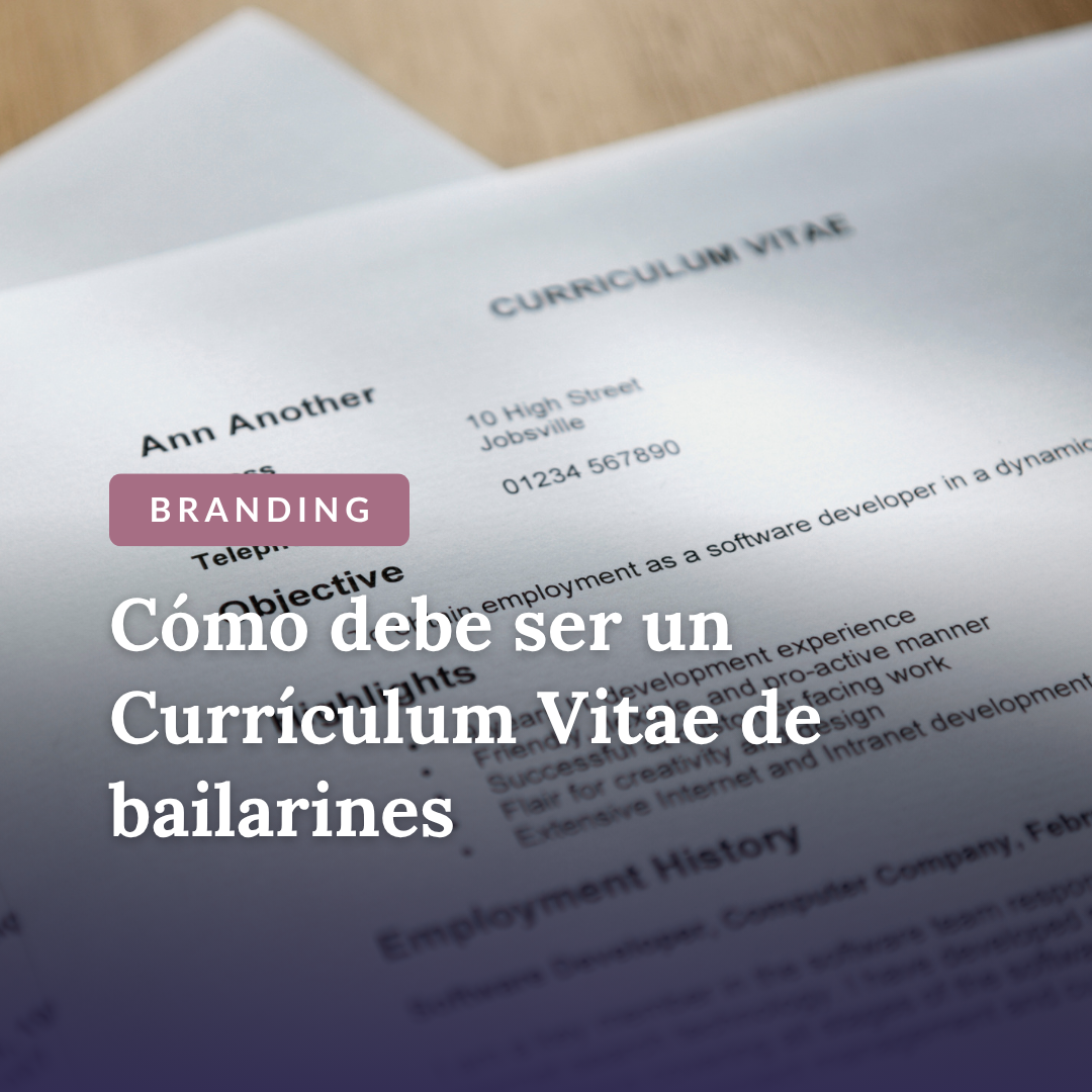 Cómo debe ser un CV de bailarines